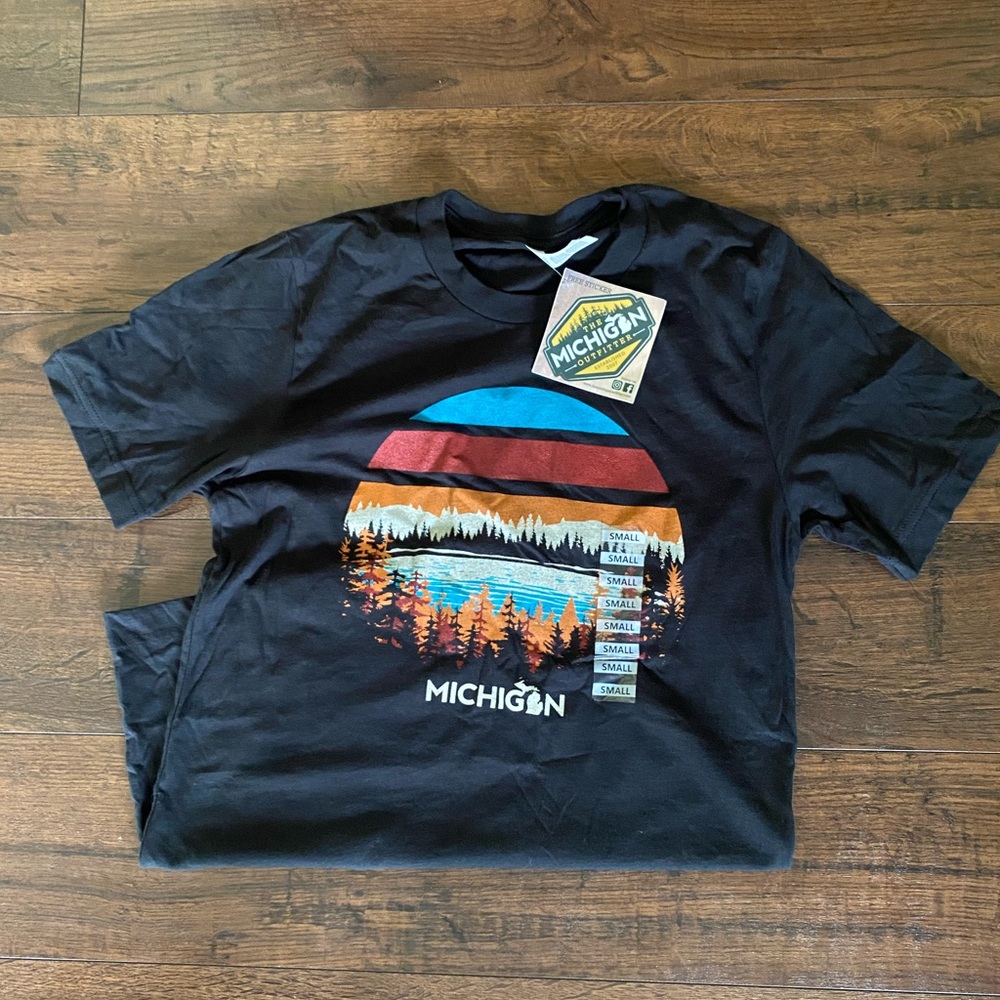 Michigan Graphic T-Shirt in Black